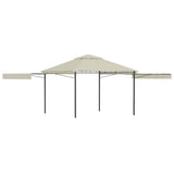 Belvédère avec double toits étendus 3x3x2,75 m Crème 180 g/m²