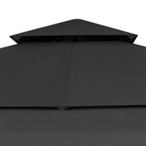 Belvédère et double toits étentus 3x3x2,75 m Anthracite 180g/m²