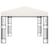 Pavillon 3 x 3 m, cremefarbener Stoff