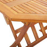 Table pliable de jardin 135 x 85 x 75 cm Bois d'acacia massif