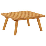 Repose-pied de jardin avec coussin 60x60x29 cm Bois d'acacia