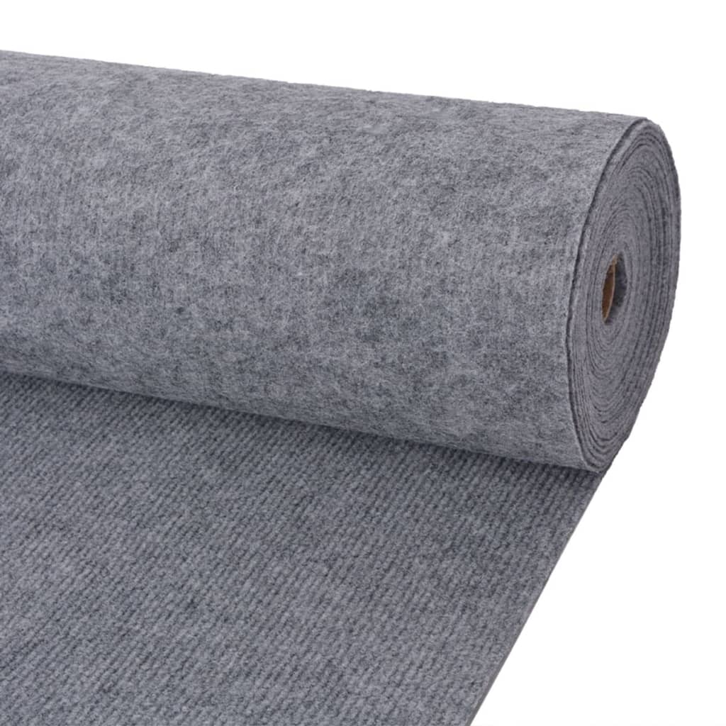 Tapis strié pour exposition 1,2x15 m Gris