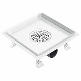 Drain de douche avec couvercle 2 en 1 23x23 cm Acier inoxydable