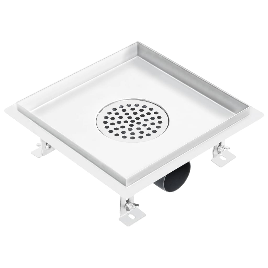 Drain de douche 23x23 cm Acier inoxydable