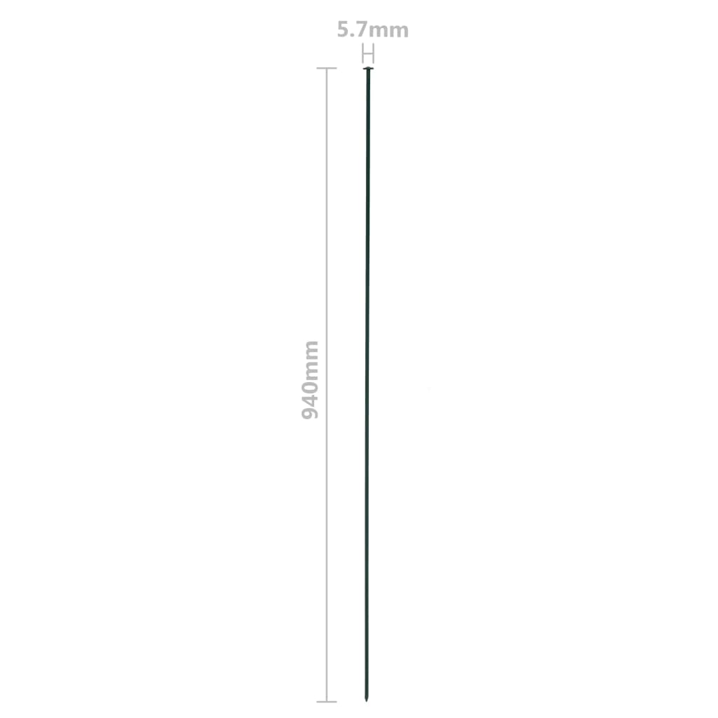 Garden fence set 77.5x64 cm green