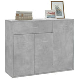 Sideboard Betongrau 88x30x70 cm Holzwerkstoff