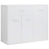 Sideboard Glossy white 88x30x70 cm Engineered wood