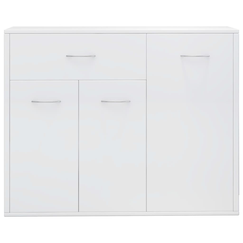 Sideboard Glossy white 88x30x70 cm Engineered wood