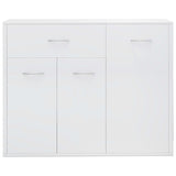 Sideboard Glossy white 88x30x70 cm Engineered wood