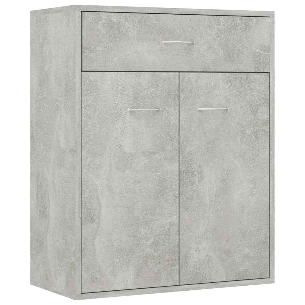 Concrete Grey Sideboard 60x30x75 cm Engineered Wood