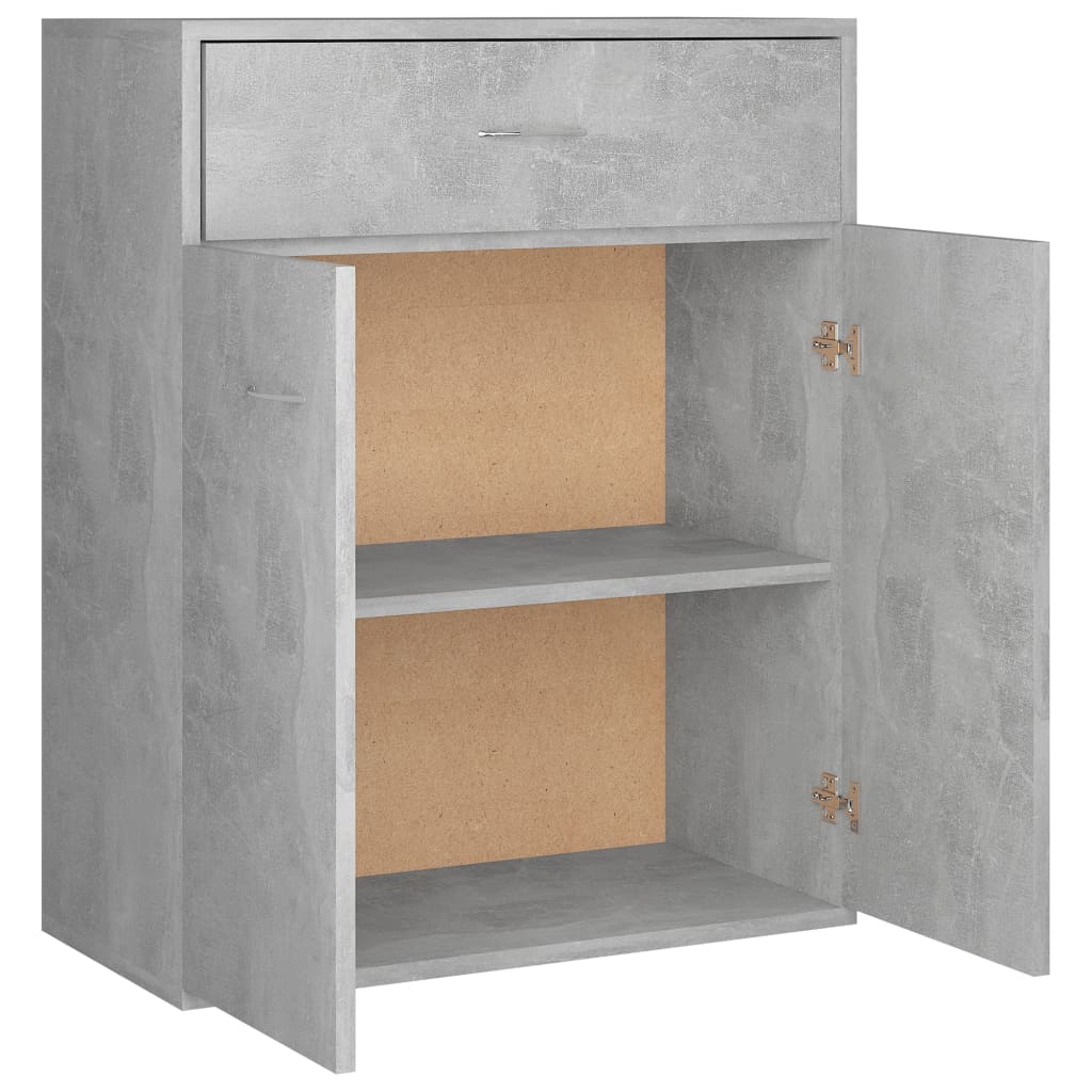 Concrete Grey Sideboard 60x30x75 cm Engineered Wood