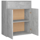 Concrete Grey Sideboard 60x30x75 cm Engineered Wood