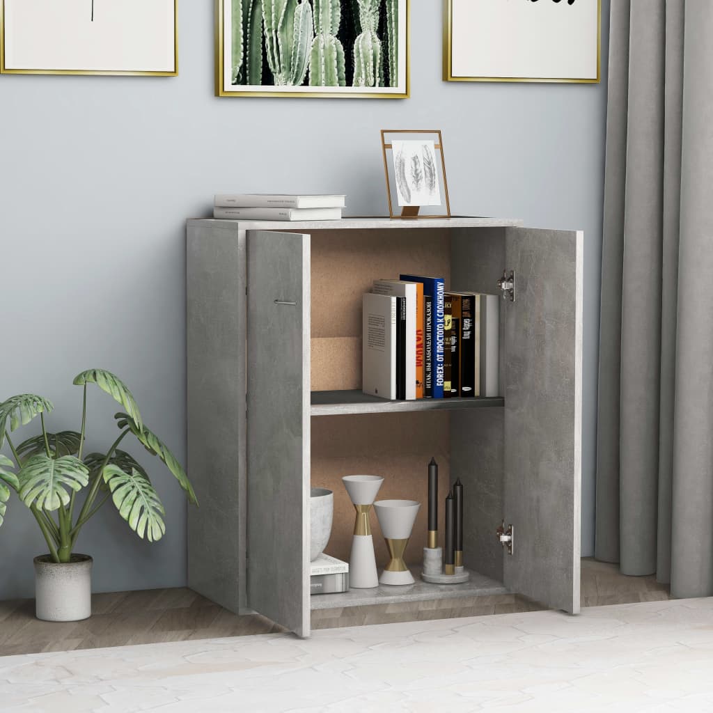 Concrete Grey Sideboard 60x30x75 cm Engineered Wood