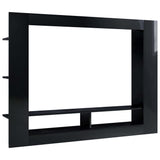 Meuble TV Noir brillant 152x22x113 cm Bois d'ingénierie