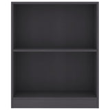 Bibliothèque Gris 60x24x76 cm Bois d'ingénierie