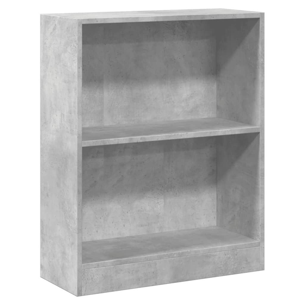 Bibliothèque Gris béton 60x24x76 cm Bois d'ingénierie