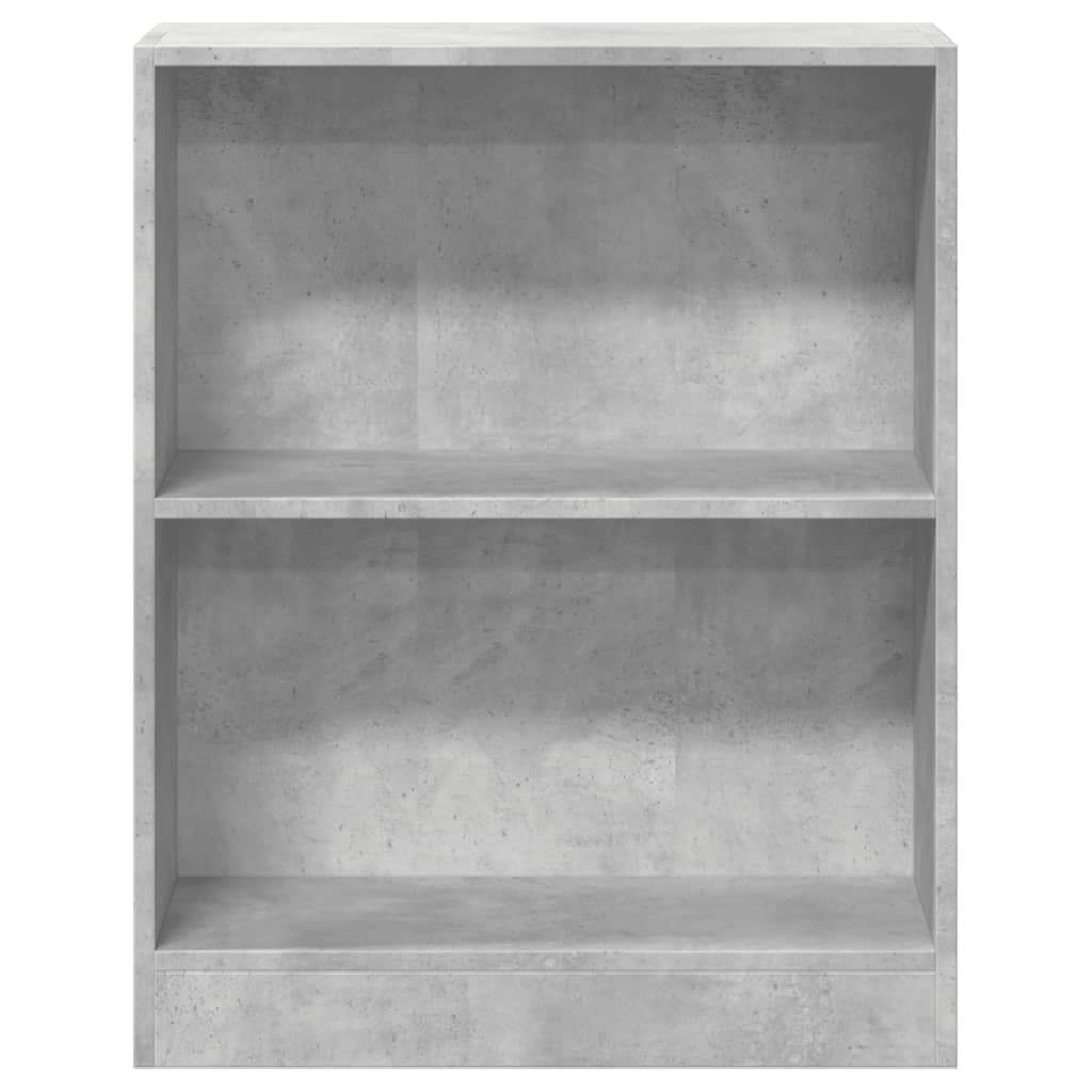 Bibliothèque Gris béton 60x24x76 cm Bois d'ingénierie