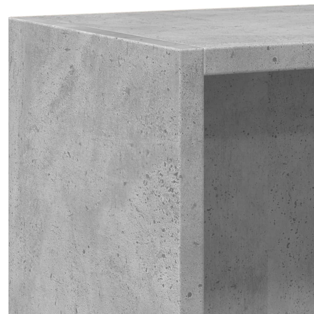 Bibliothèque Gris béton 60x24x76 cm Bois d'ingénierie