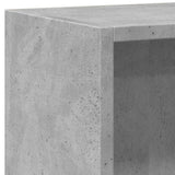 Bibliothèque Gris béton 60x24x76 cm Bois d'ingénierie