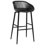 Bar chairs set of 2 black