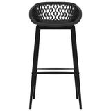 Bar chairs set of 2 black