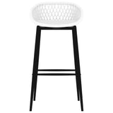 Chaises de bar lot de 2 blanc