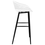 Chaises de bar lot de 2 blanc