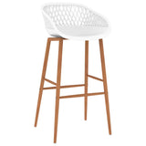 Chaises de bar lot de 2 blanc