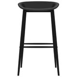 Chaises de bar lot de 2 noir