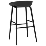 Chaises de bar lot de 2 noir