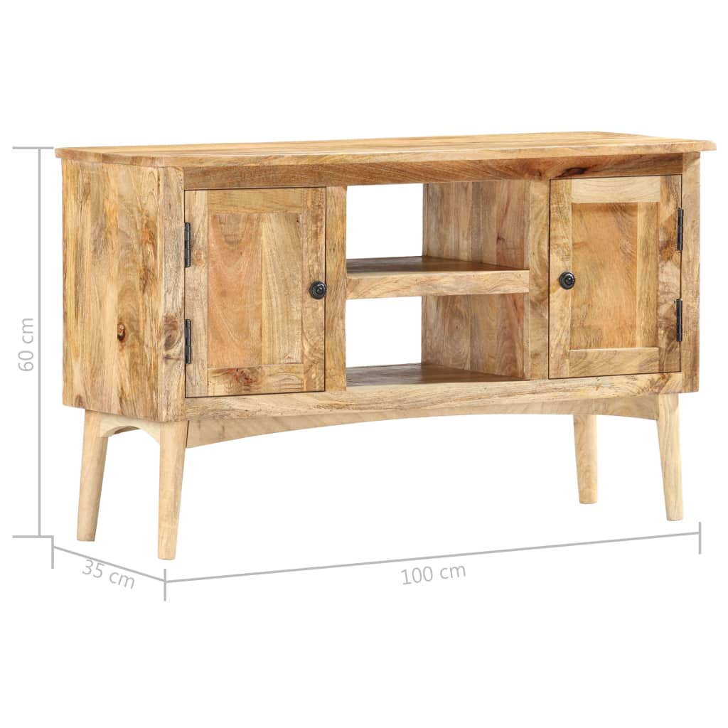 Sideboard 100x35x60 cm Massives Mangoholz