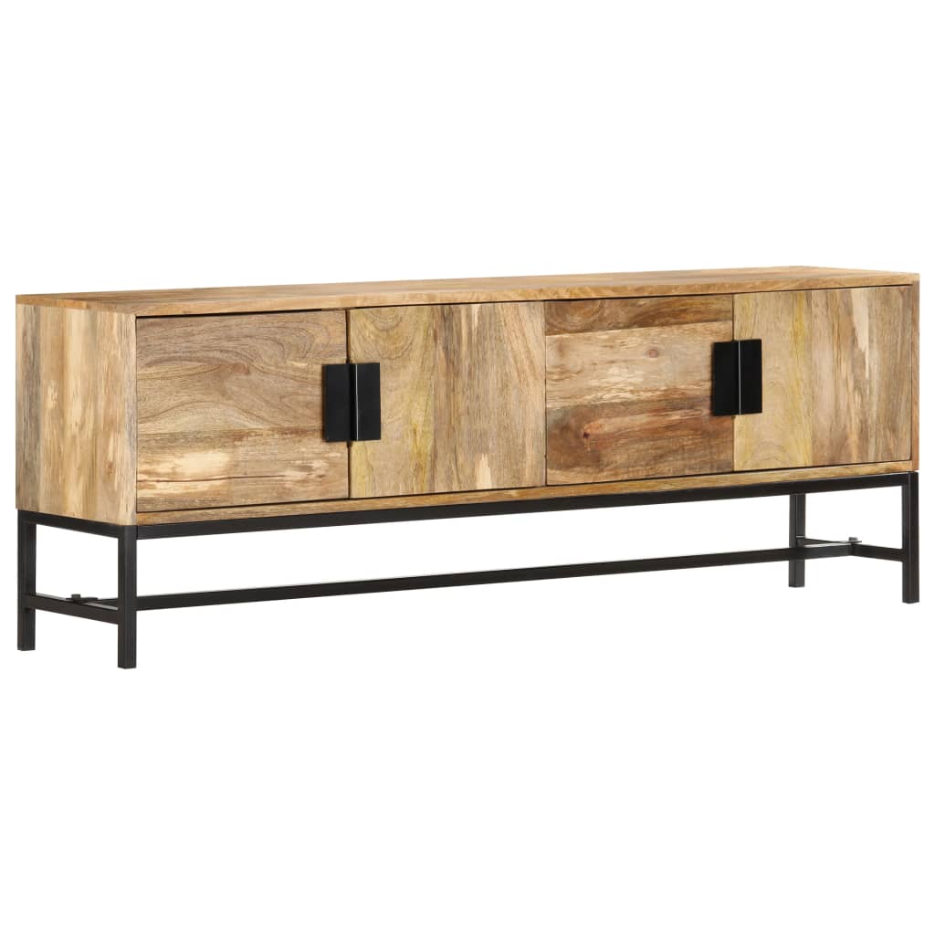 Meuble TV 140x30x50 cm Bois massif de manguier