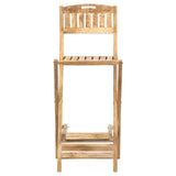 Chaises de bar de jardin pliables lot de 2 Bois manguier solide