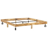 Cadre de lit sans matelas bois de manguier massif 200x200 cm