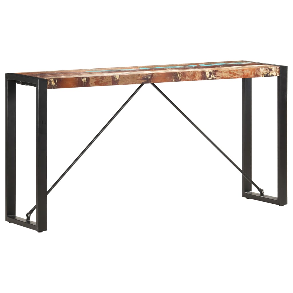 Table console 150x35x76 cm Bois de récupération massif