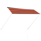 Retractable awning 300x150 cm Orange and brown