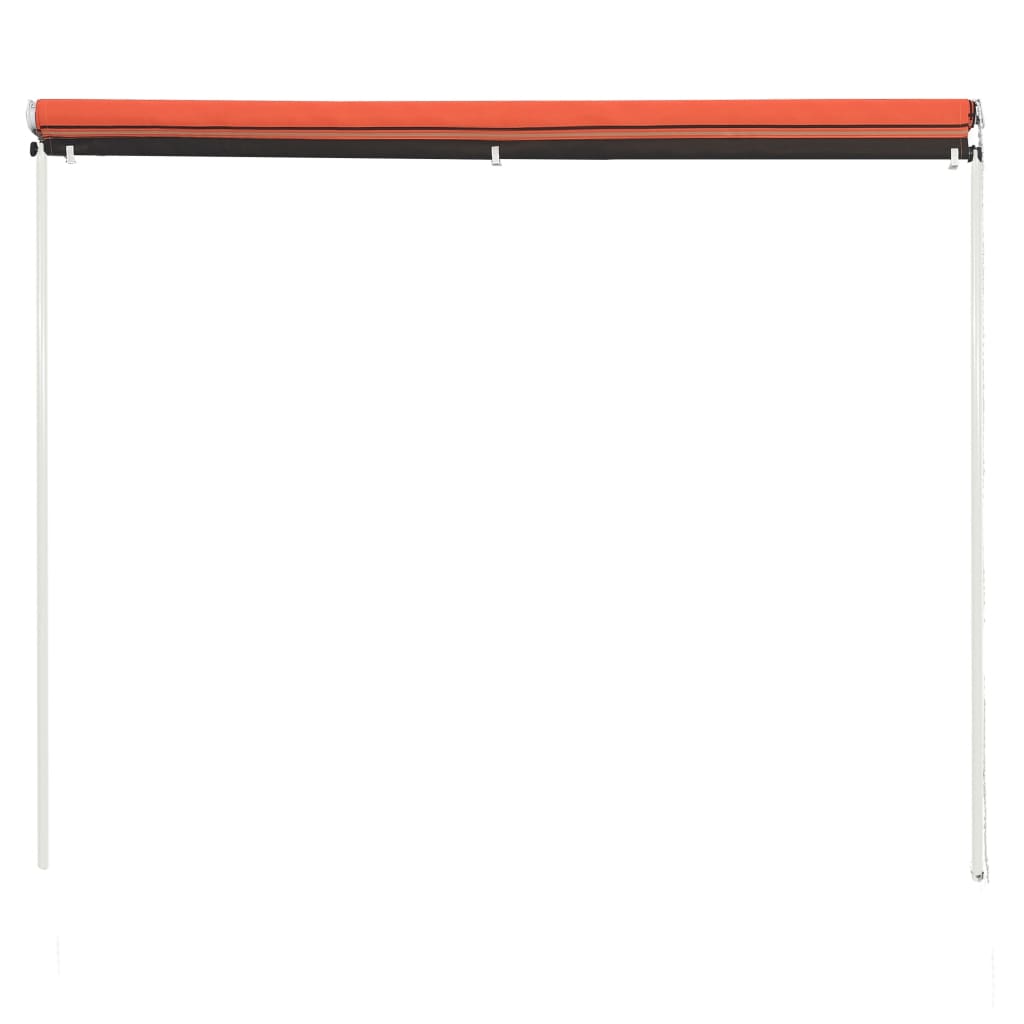 Retractable awning 300x150 cm Orange and brown