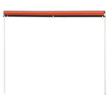 Retractable awning 300x150 cm Orange and brown