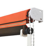 Retractable awning 300x150 cm Orange and brown