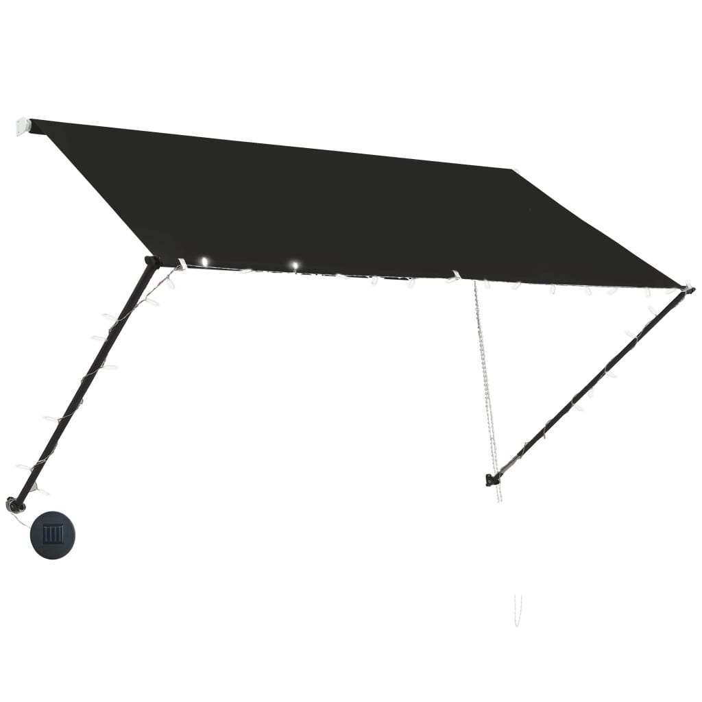 Retractable awning with LED 250x150 cm Anthracite