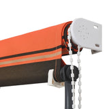 Einziehbare Markise mit LED 300x150 cm Orange und Braun