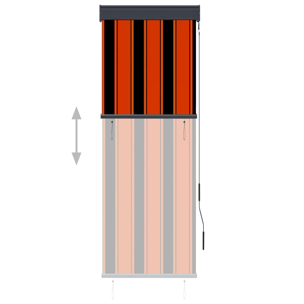 Außenrollo 60x250 cm Orange und Braun