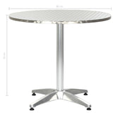 Table de jardin Argenté 80x70 cm Aluminium