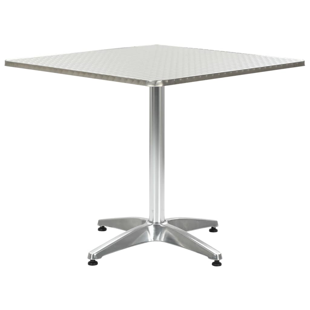 Table de jardin Argenté 80x80x70 cm Aluminium