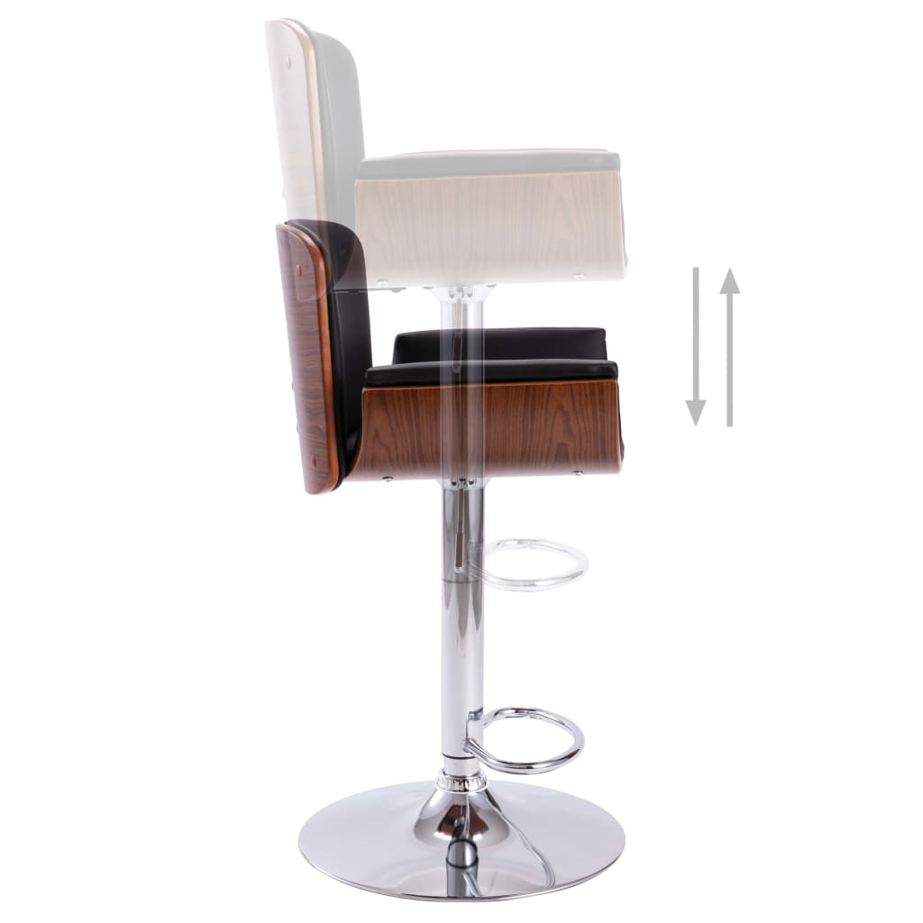 Tabouret de bar Noir Similicuir