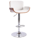 Tabouret de bar Blanc Similicuir