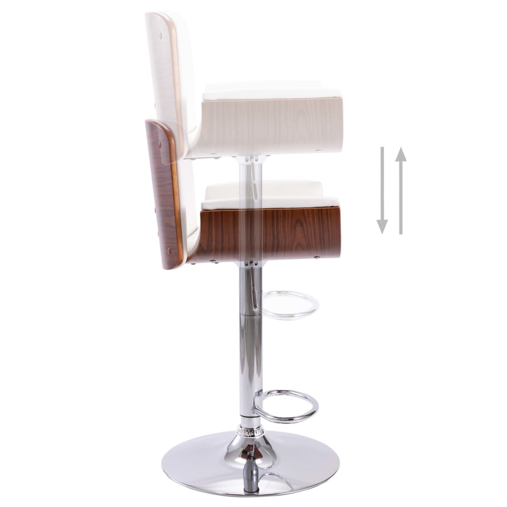 Tabouret de bar Blanc Similicuir