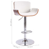 Tabouret de bar Blanc Similicuir