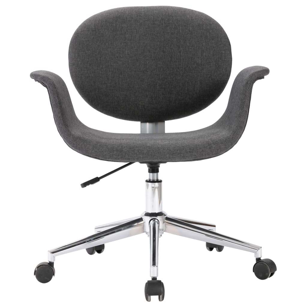 Grey Fabric Swivel Dining Chair