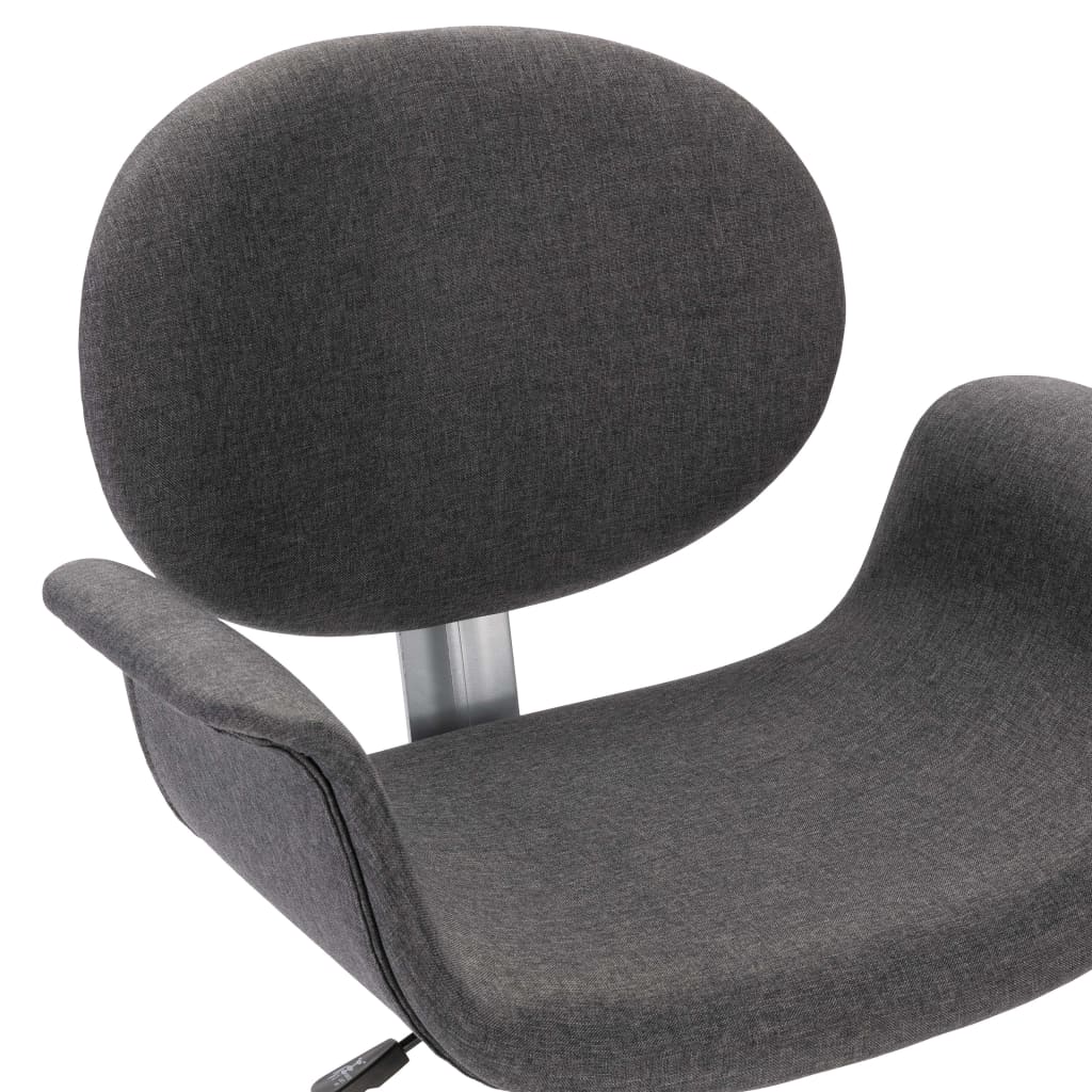 Grey Fabric Swivel Dining Chair